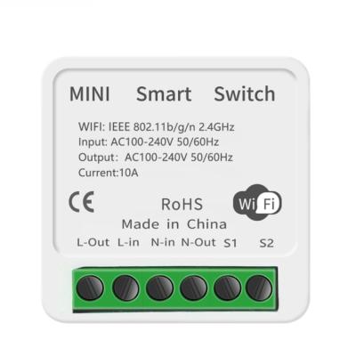 China 10A Wifi Smart Breaker Module Smart Breaker Module Diy 10A Wifi Lamp Life/Tuya Timing APP Remote Control, Works With Support Alexa Google Home Two Way for sale