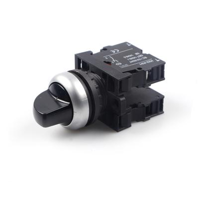 China New M22 series plastic 2/3 position selector on push button for elevators push button switch for sale