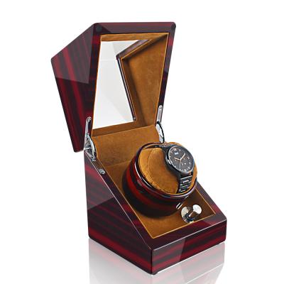 China Polished Finish or High Gloss/Luxury Faux Suede Interior/Wooden Automatic Watch Motor Winder Watch Winder Display Winder Luxury Safe Box Packing en venta