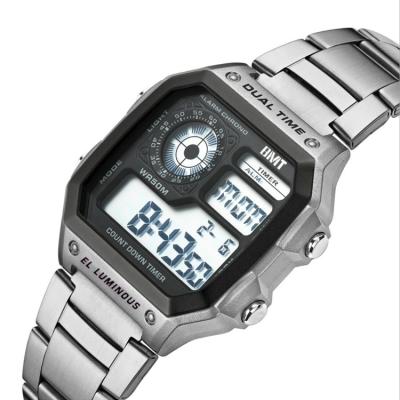 China Digital Display Men's Luxury Double Alarm Time Outdoor Sports Watches Men Women Fashion Waterproof Digital Watch en venta