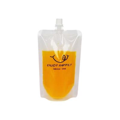 China Recyclable Mouth Bag Juice Bag Transparent Self-sufficient Traditional Chinese Medicine Liquid Packaging Bag for sale