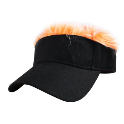 China breathable & Waterproof Creative Golf Hat Sunshade Hip-hop Hat Baseball Wig All-match Fashion Banquet Funny Peaked Hat for sale