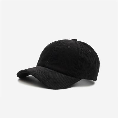 China breathable & Retro basic hat wholesale waterproof corduroy baseball cap men's and women's couples tide autumn and winter for sale