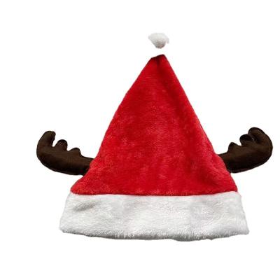 China 2022 Sun Protection New Christmas Hat Christmas Hats Wholesale High Quality Custom Beanie Led Light Santa Elk Hat for sale