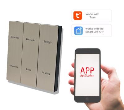 중국 Smart Home Zigbee Stainless Steel / Aluminum Wireless Wall Switch 판매용