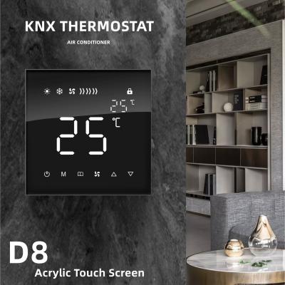 China Volledige Touch screenknx Thermostaat het Controleren Airconditioner voor Smart Homeinstallatie Te koop