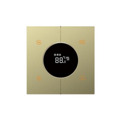 China Negro/Champán/gris elegantes plásticos del estilo del botón de Zigbee del termóstato en venta