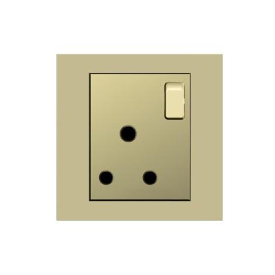 China British Standard BS Electrical Power Socket Grey Color Panel 15A For Hotel for sale