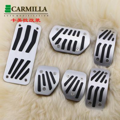 China Luxury Aluminum Car Accelerator Fuel Brake Foot AT/MT Pedal Pad Plate For Peugeot 2008 207 CC Switch GTI/RC 208 GTI 308CC Acc. for sale