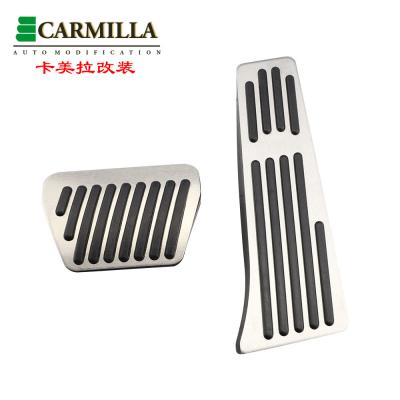 China Luxury Aluminum Alloy Car Accelerator Brake Clutch Pedal Footrest Pedal Plate Cover For BMW X5 X6 E70 E71 E72 F15 F-16 F85 F86 Accesso for sale