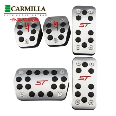 China Luxury Aluminum Alloy Car Accelerator Pedal Brake Pedal Clutch Pedals Cover For Ford Focus 2 MK2 3 4 St 2005-2017 MK3 MK4 Kuga Escape for sale