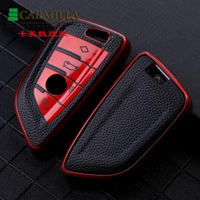 China Luxury TPU Car Key Case For BMW X1X3X5X6 2 7 Series Interior Key Shell Full Cover F48 F49 F26 F25 G30 G20 G11 G01 Chain Accessories for sale