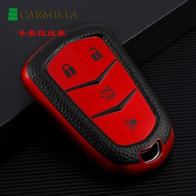 China Luxury TPU Car Key Case For Cadillac ATS XT5 XT6 XT4 Escalade SRX CTS XTS 4 5 Button Smart Keyless Entry Protector Remote Cover for sale