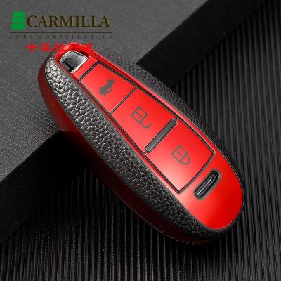 China Luxury TPU Leather Type Smart Car Key Case Cover For Suzuki Vitara Swift Ignis Kizashi SX4 Baleno Ertiga Ciaz S-Cross for sale