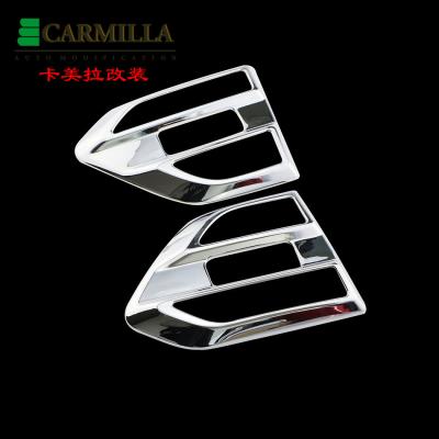 China Luxury ABS Chrome 1 Pair Air Circulation Duct Balance Damper Badge Sticker Accessories For Ford Everest 2016 2017 2018 2019-2021+Car Accessories for sale