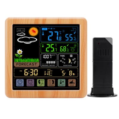 China Wireless Indoor Outdoor Weather Station Temperature Humidity Meter With External Sensor Home Planned Rohs Wireless Hygrometer - Weather Station Clock for sale