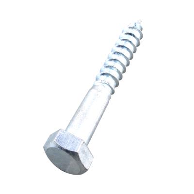 China DIN571 HEX Wood Screw Wood Screws Factory First Custom Carbon Steel DIN 571 Hex Driver Lag Wood Screw for sale