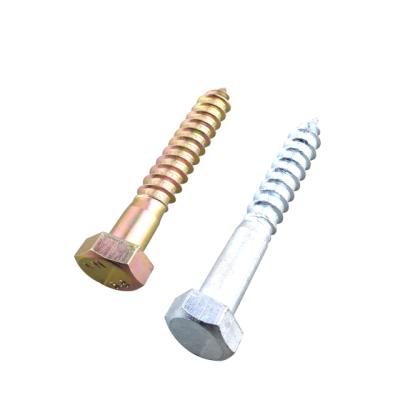 China General Wood Industry Din571 Screw Wood Screws Factory First Custom Carbon Steel Din 571 Hex Driver Lag Wood Screw for sale