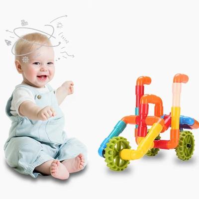 China Children's Water Building Blocks (4-12 Years) DIY Building Blocks Toys Montessori Water Pipe Building Block Toy Designer Children Construction Educational Toys Gift for sale