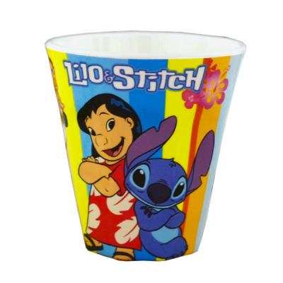 China Modern Popular Cartoon Lilo Stitch Coffee Mug Melamine Resin Stich Mug for sale