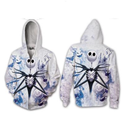 China Anti-wrinkle Cartoon Jack Cosplay Hoodie 3D Digital Printing Christmas Carnival Sweatshirt for sale