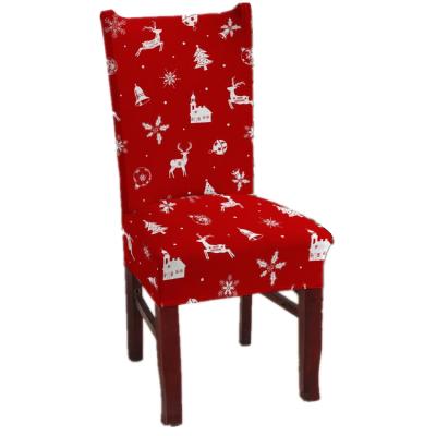 China Durable Hot-selling high-elastic Christmas chair cover, high quality hotel chair cover and dustproof household chair cover for sale