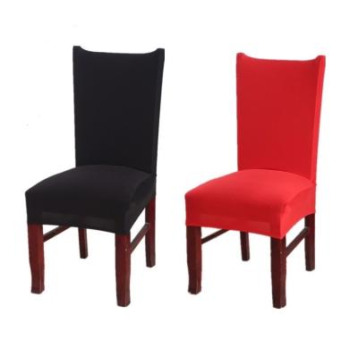 China Custom Stretch Chair Cover Seat Covers Hotel Christmas Banquet Office Chair Single Elastic Cover Bag Simple Western Wedding for sale