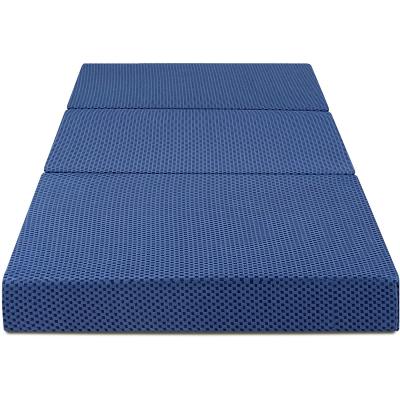 China Foldable Twin Triple Mattress Portable Sleep Mat, Easy To Storage With Removable Cover for sale