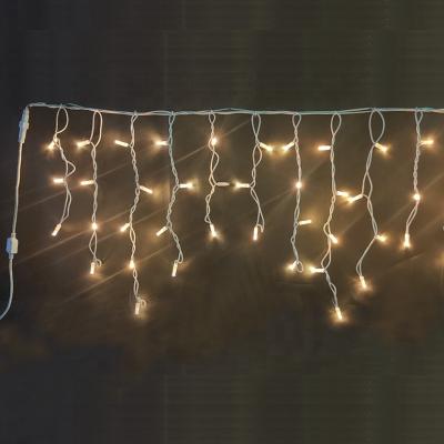 China Wide3.5m Outdoor led rubber icicle light wire wide 11.5ft high1.6m 144led AC220V 7W Christmas decorations with icicle lights for sale