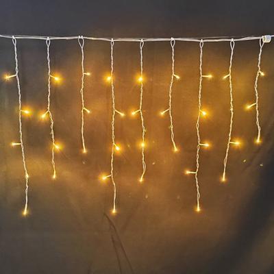 China W11ft*h1.6ft Width 11ft High 1.6ft LED Ice Cube Light Outdoor PVC LED Wire Curtain Light 220VIP44 Transparent Ice 220VIP44 for sale