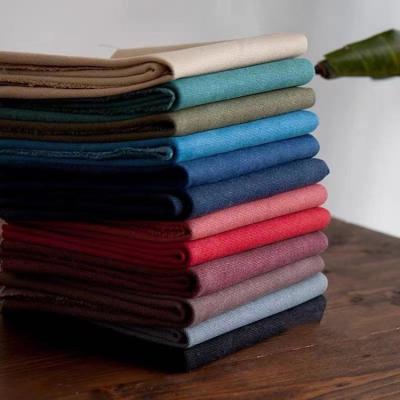 China High quality hot sale blackout polyester cotton 16oz washed linen fabric for sofa bags for sale