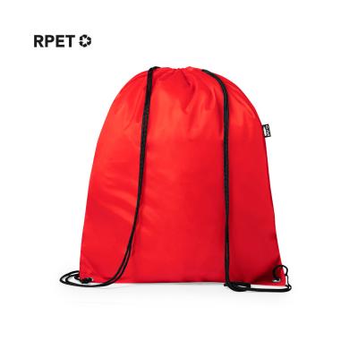 China Wholesale Promotional Beach Bag RPET Polyester Drawstring Bag for sale