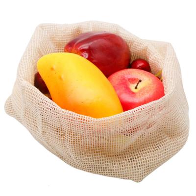 China ECO FRIENDLY NET BAGS Eco - Friendly FOR VEGETABLE FRUIT MESH BAGS REUSABLE ORGANIC COTTON MESH PRODUCT BAGS for sale