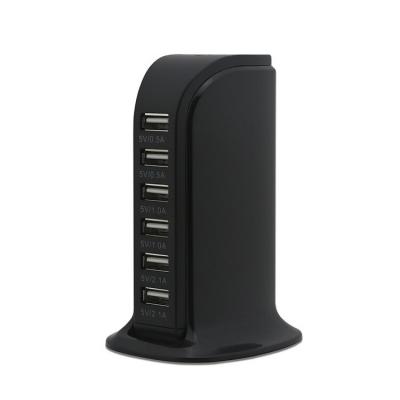 China 30W PHONE 6 Multi USB Ports Travel Charger Desktop Charging Station USB Power Adapter Fast Charger for sale