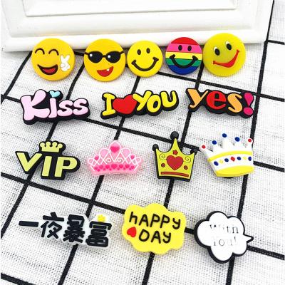 China Anime Designer Smile Charm Fangs Charm Letter Face Bracelet Accessories Decorative Children's Smile Gallows-Shoes for sale