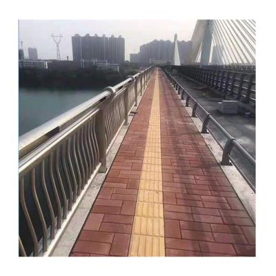 China River anti-crash LED landscape barrier stainless steel guardrail light anti-collision guardrail for sale