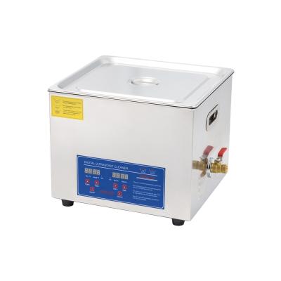 China Heating Hotels 15L digital professional homeuse table top ultrasonic cleaner with timer for sale