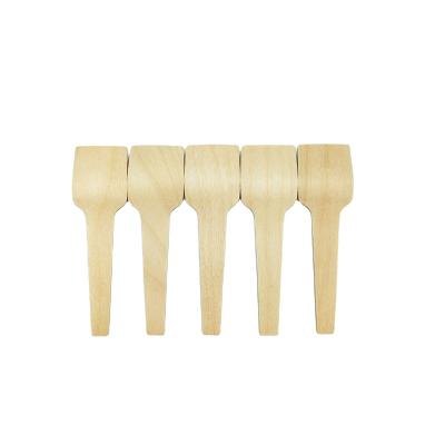 China Eco - Friendly Wooden Ice Cream Spoon Cutlery Custom Small Wooden Spoons for sale