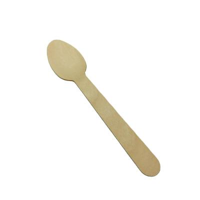 China Eco - Friendly Disposable Wooden Cutlery Wooden Ice Cream Spoon Wooden Spoon Kids for sale