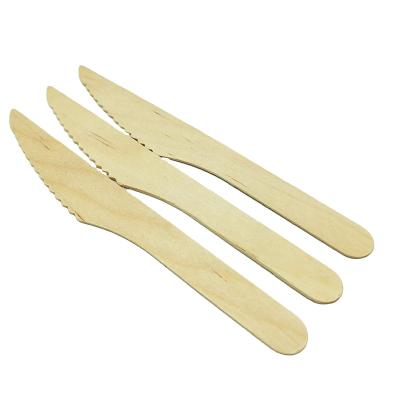 China Eco - Friendly Wooden Tableware Production Line Disposable Wooden Cutlery Wooden Knife for sale