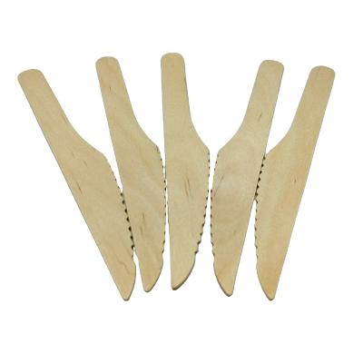 China Eco-friendly Disposable Wooden Tableware Disposable Wooden Cutlery Disposable Wooden Knife for sale