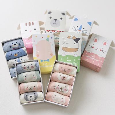 China Cotton Breathable Wholesale Cute Animal Cartoon Design Casual Soft Funny Socks For Women for sale