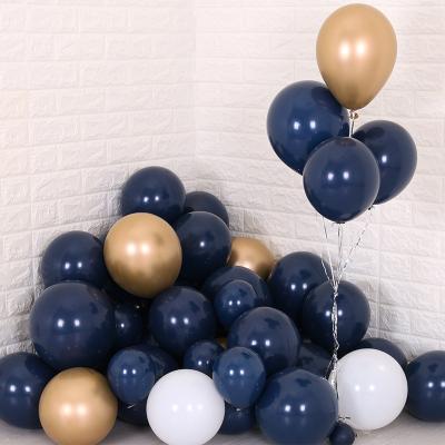 China Party 10 Inch 2.2g Ink Blue Night Balloons Wedding Birthday Party Decoration for sale