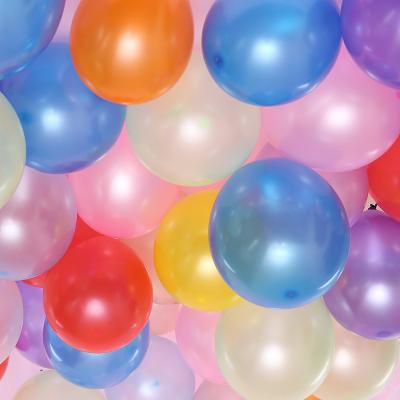 China Thick Latex 10 Inch 2.2g Pearl Balloon Birthday Party Wedding Room Event Decoration Arch Baloons for sale