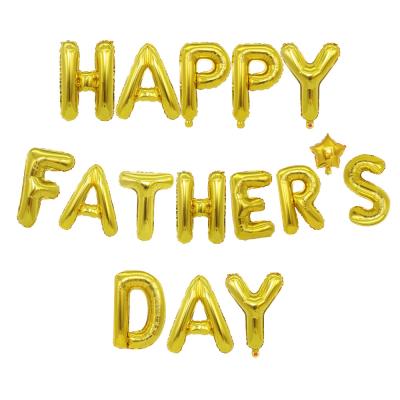 China Promotional Toy Happy Father's Day Balloon Set Five-pointed 10 Inch Star Father's Day Party Decoration for sale