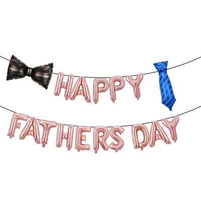 China Gift Toy Happy Father's Day Balloon Thanksgiving Father Decoration HAPPYFATHERSDAY Aluminum Foil Balloon Set for sale