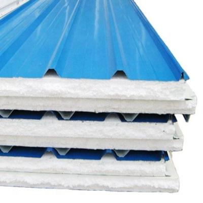 China Modern High Density Prefab Polyurethane Foam Wall House Metal Sandwich Insulated Panels Sip Panel for sale