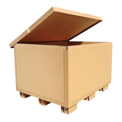 China Customized Recyclable Heavy Duty Corrugated Honeycomb Paper Cardboard Cardboard Packing Box With Pallet for sale