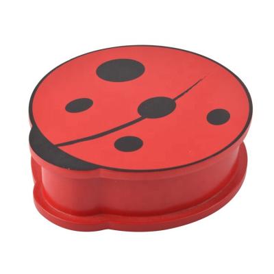 China MDF Wooden Jewelry Box Wooden Ladybug Shaped Red Wooden Box Storage Ladybug Box for sale