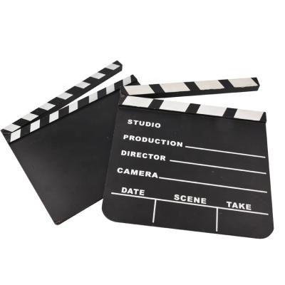 China WOODEN Director MDF Movie Film Clapper Board Black Wooden Film Clapper Board for sale